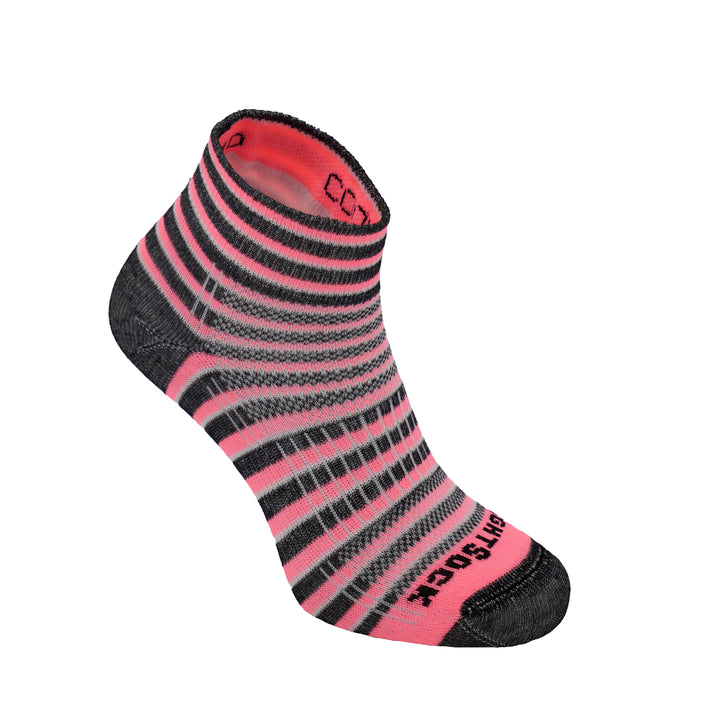 Coolmesh II anti blister socks pink and black stripes.