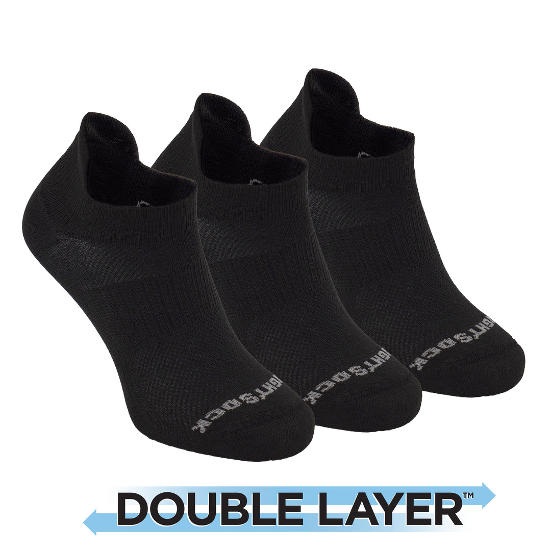 Wrightsock Unisex Double Layer Coolmesh II Quarter Sock (2 Pack)