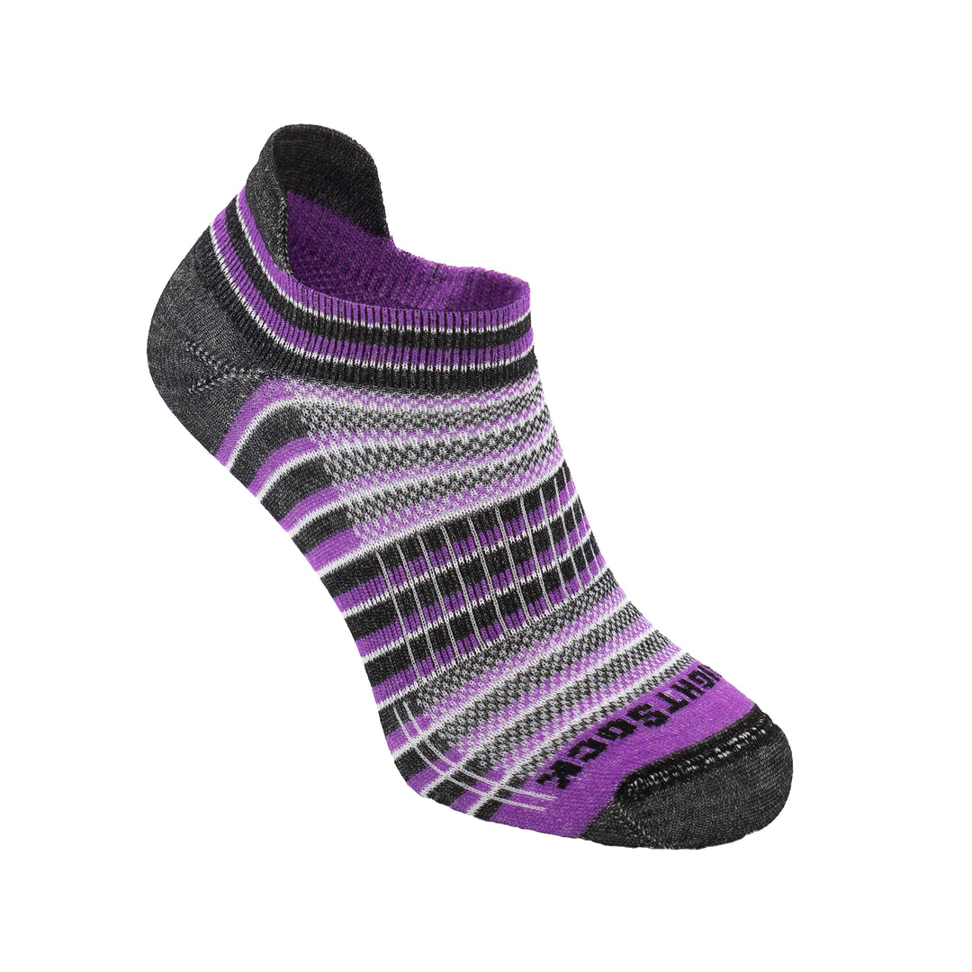 Coolmesh 2 Tab anti blister socks, plum strips