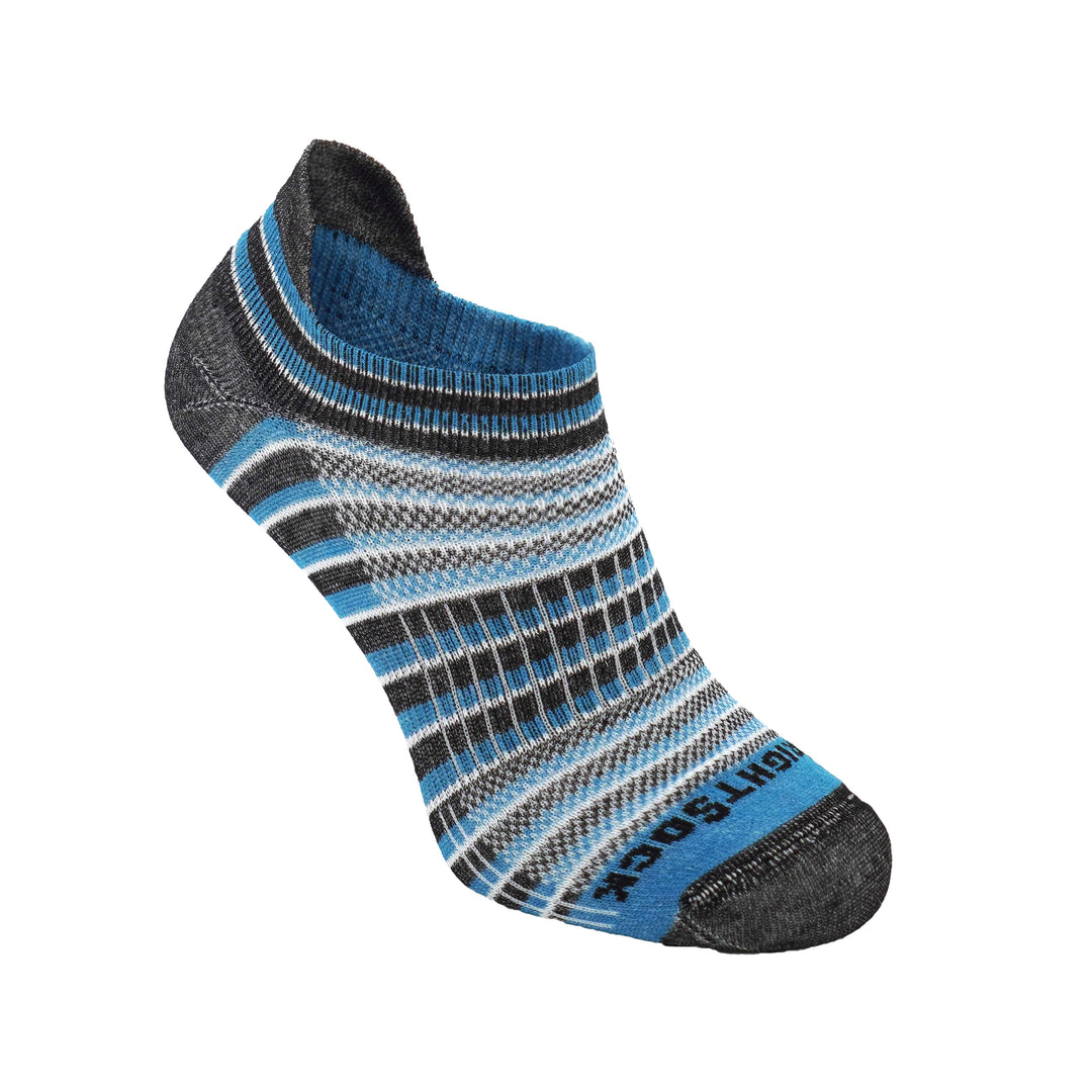 Coolmesh 2 Tab anti blister socks, turquoise black stripes