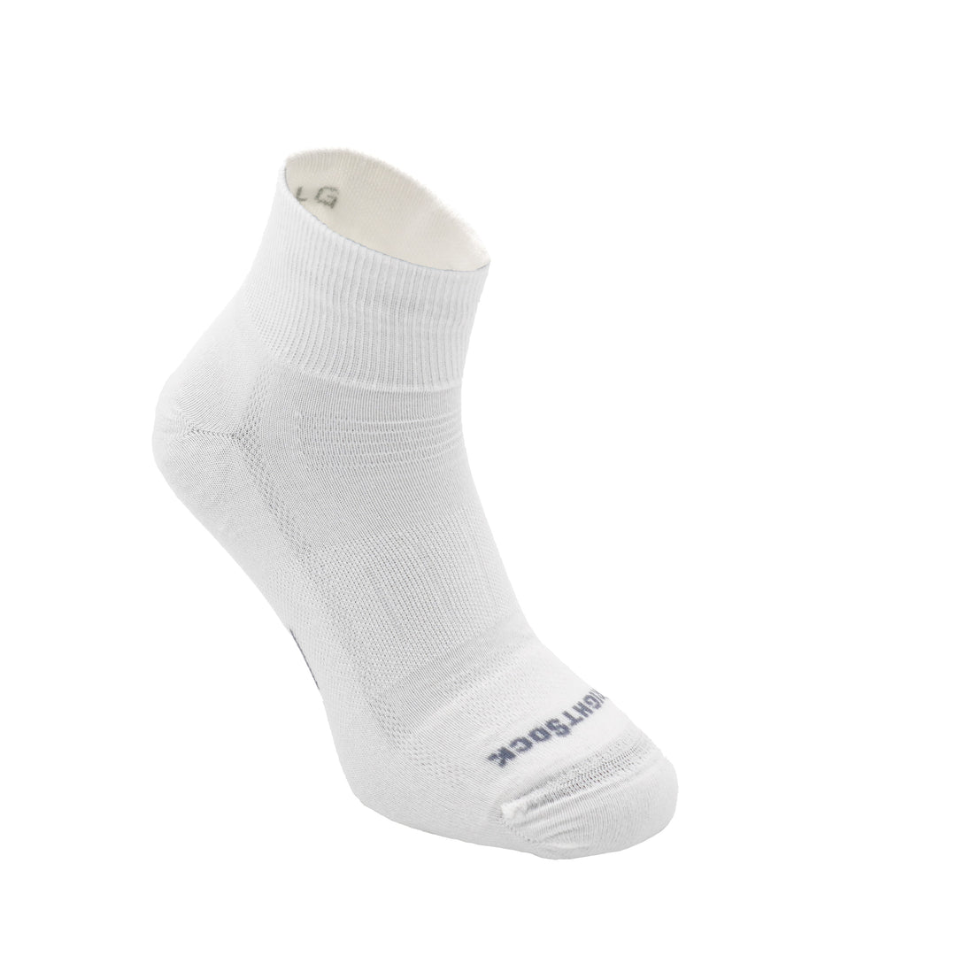 Endurance, Double Layer, Quarter, White socks.