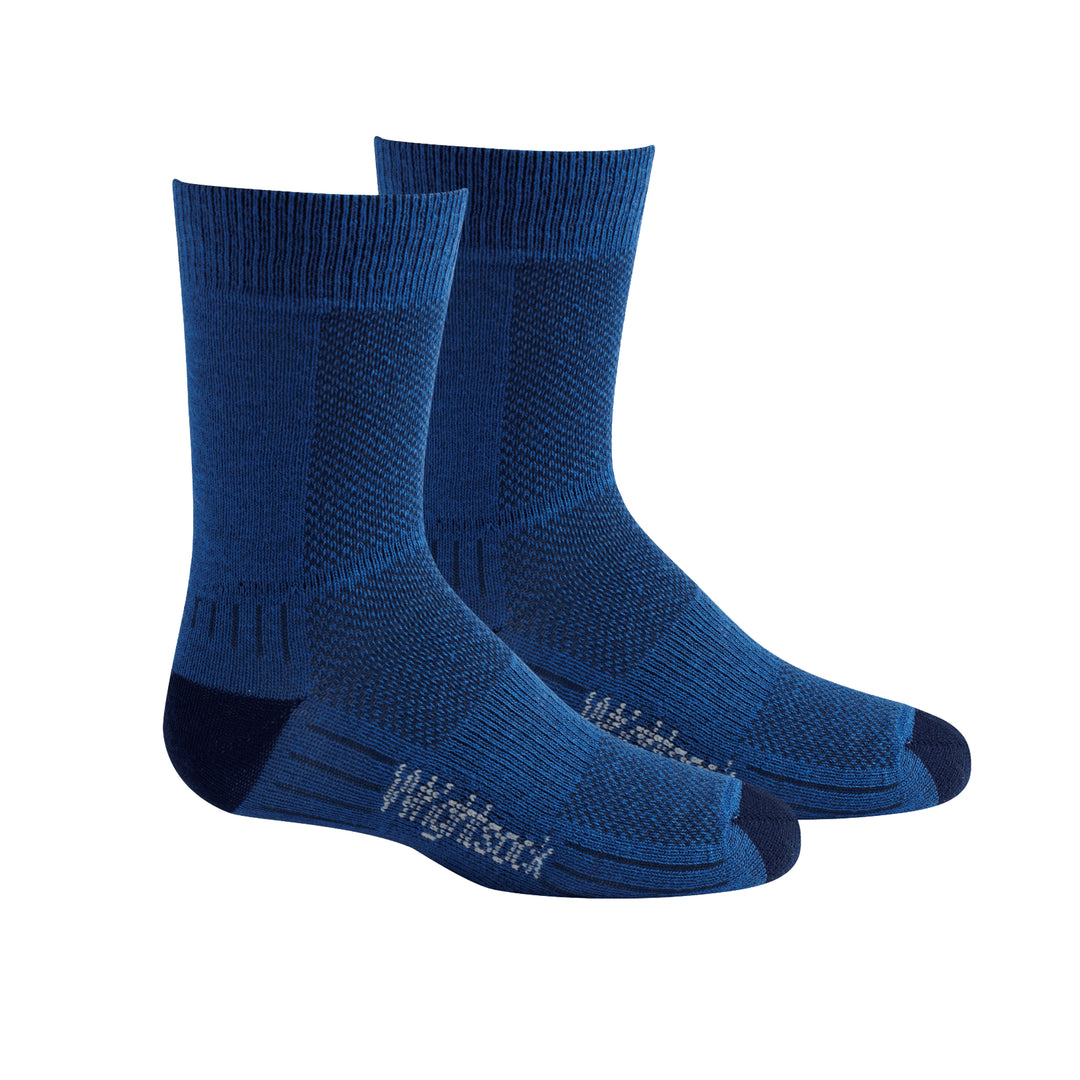 Kids CoolMesh, Double Layer, Crew, Sea Blue socks.